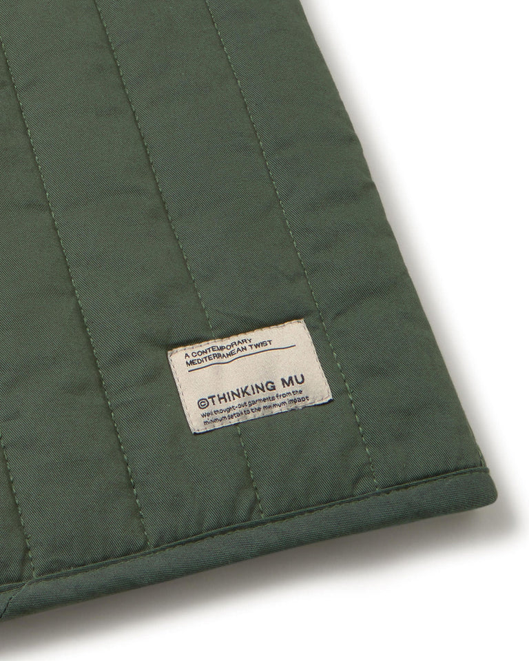 Chaleco acolchado verde Jon sostenible silueta - 2