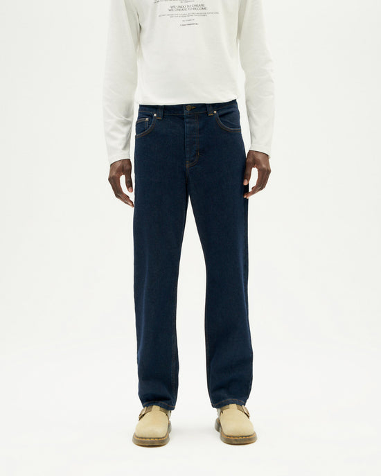 Pantalón dark clean denim David sostenible-1