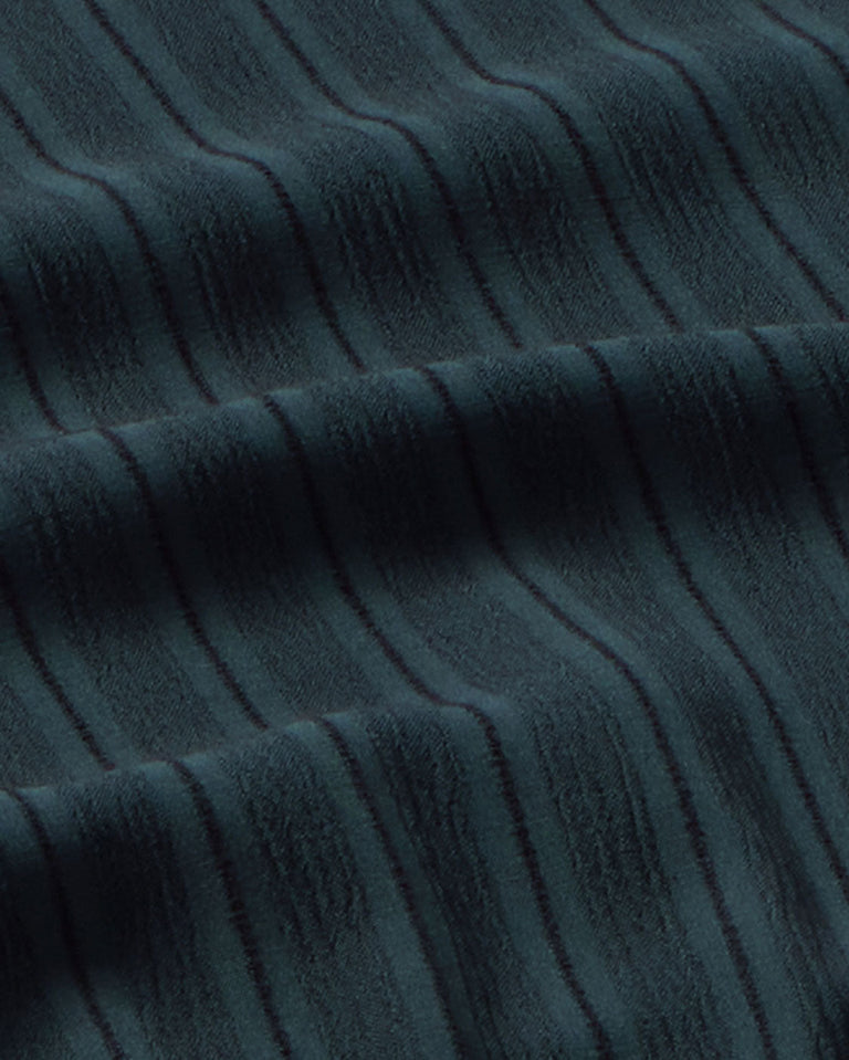 Blusa fruncidos rayas Ecovero Devin sostenible silueta - 3