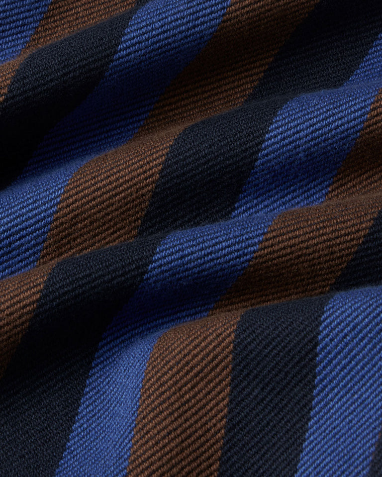 Pantalón wide leg rayas azul totenham Hedda sostenible silueta - 2