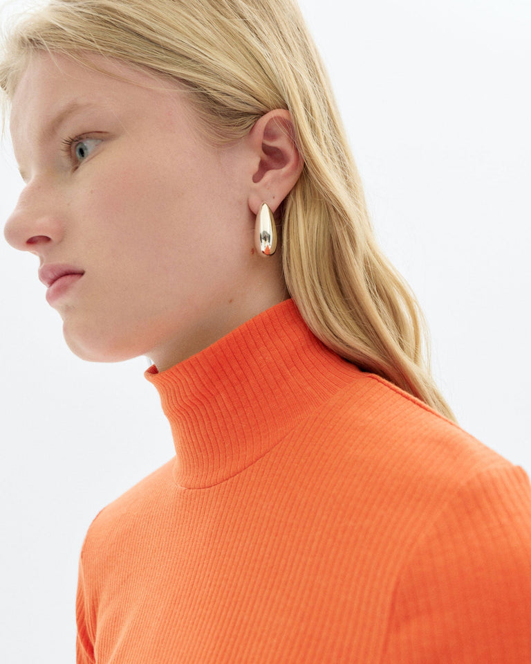 Top cuello alto naranja hemp Aine sostenible - 3