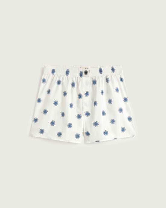 Boxers blancos sol azul sostenible silueta - 1