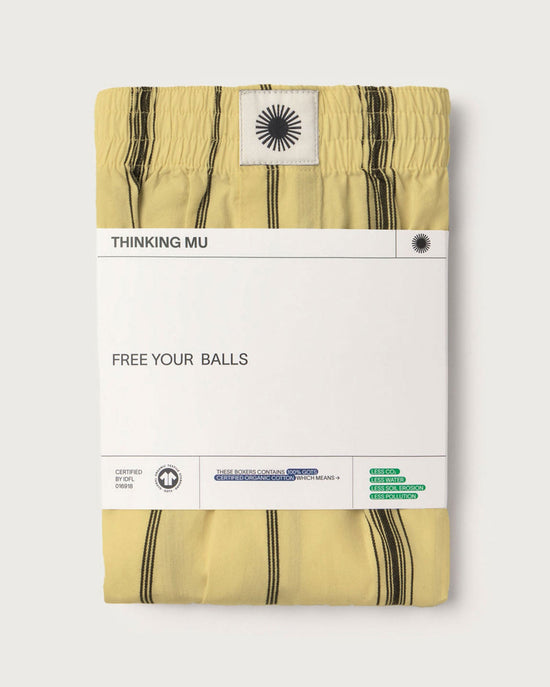 Boxers amarillos rayas negras sostenible silueta - 3