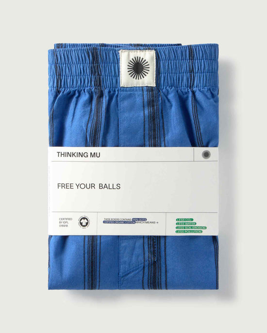 Boxers azules rayas negras sostenible silueta - 2