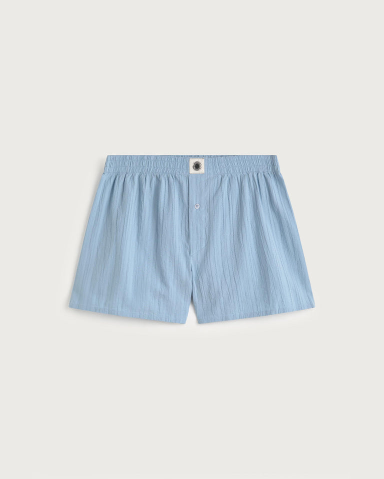 Boxer popcorn azul sostenible silueta - 1