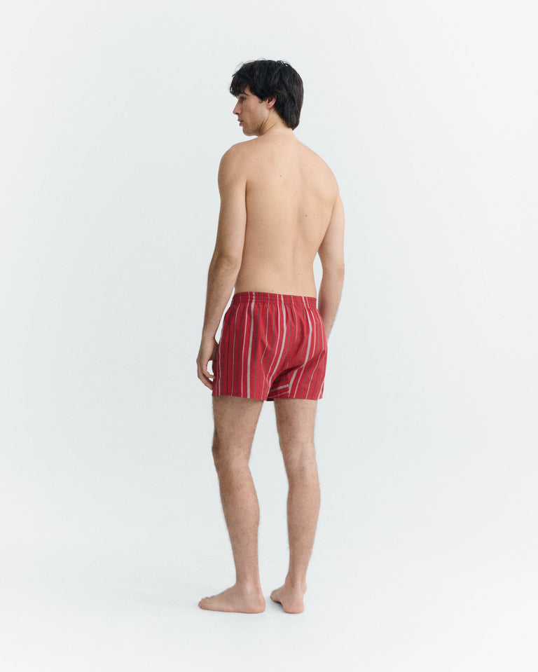 Boxer rayas rojo sostenible - 4