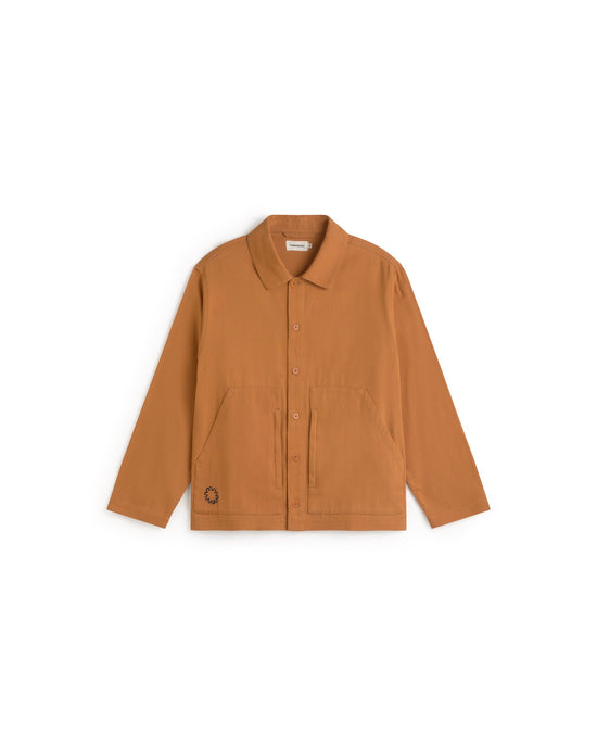 Chaqueta naranja Guille sostenible silueta - 1