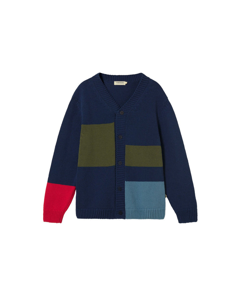 Cárdigan navy punto Nico sostenible - silueta 4