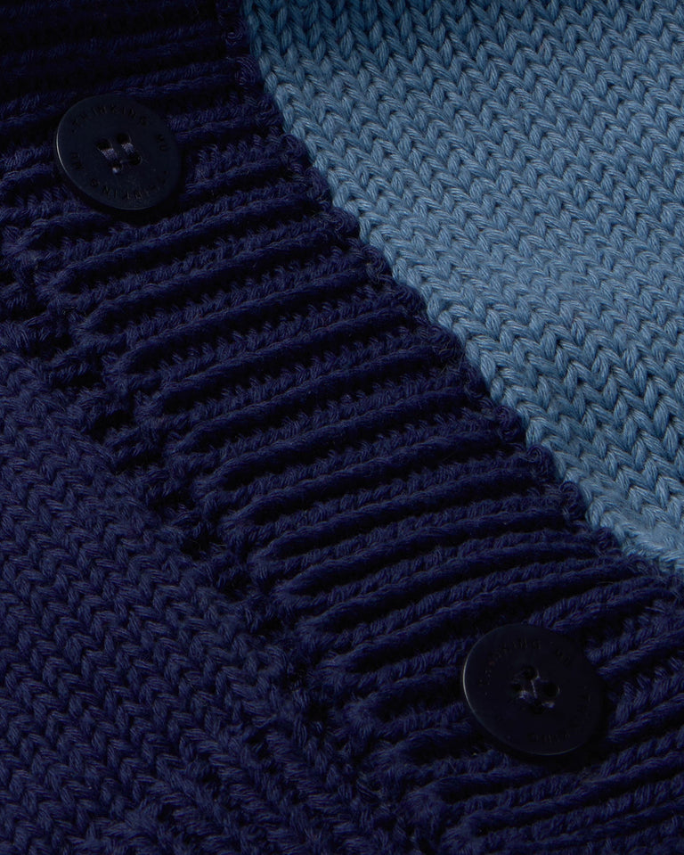 Cárdigan navy punto Nico sostenible - silueta 3