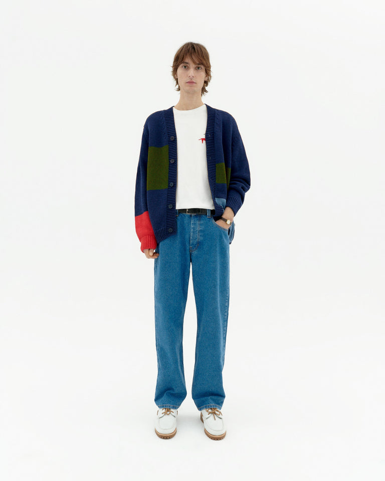 Cárdigan navy punto Nico sostenible-2