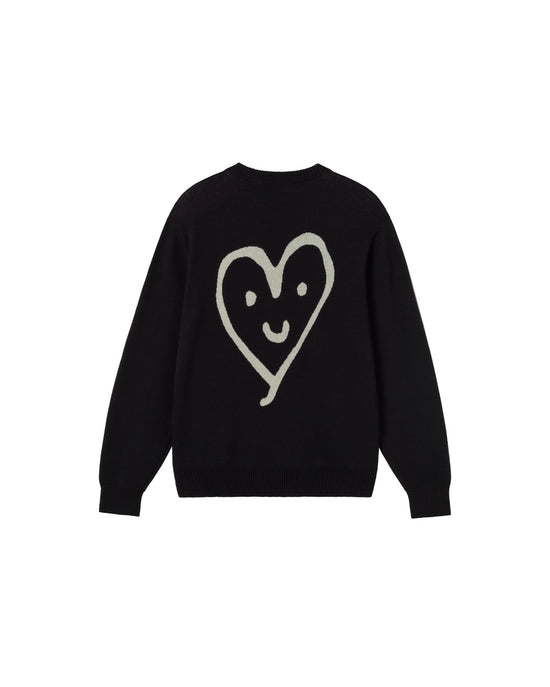 Jersey negro punto Khem sostenible - silueta 2