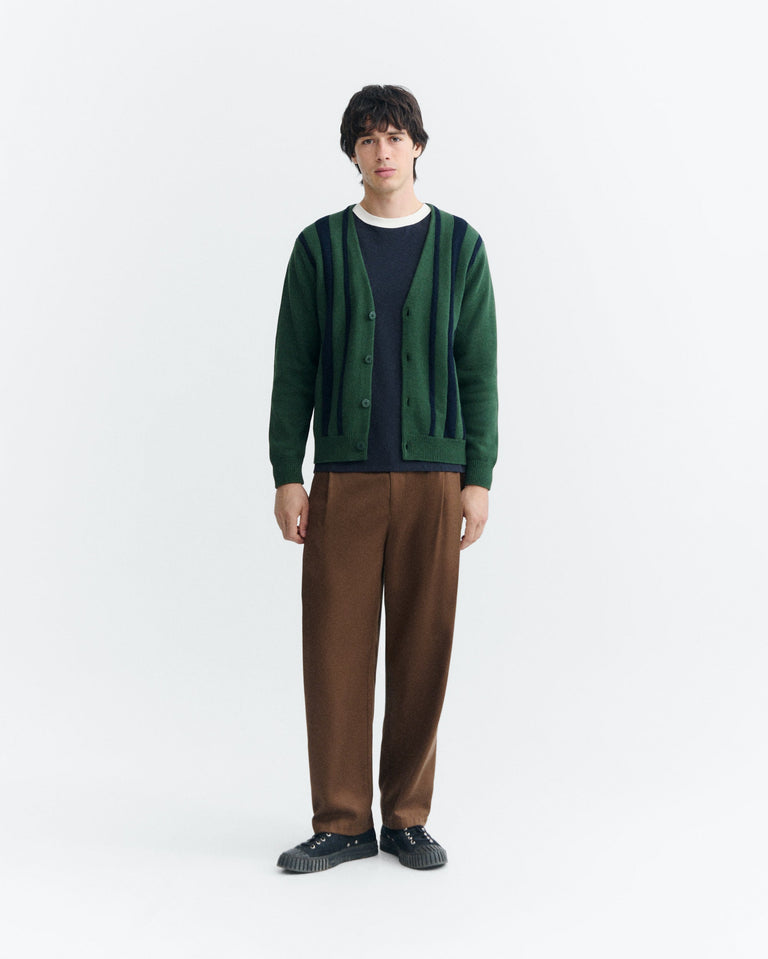 Cardigan rayas algodón Creed sostenible - 1