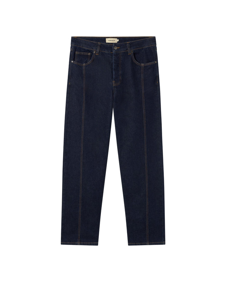Pantalón denim medium wash Rainn sostenible - silueta 1