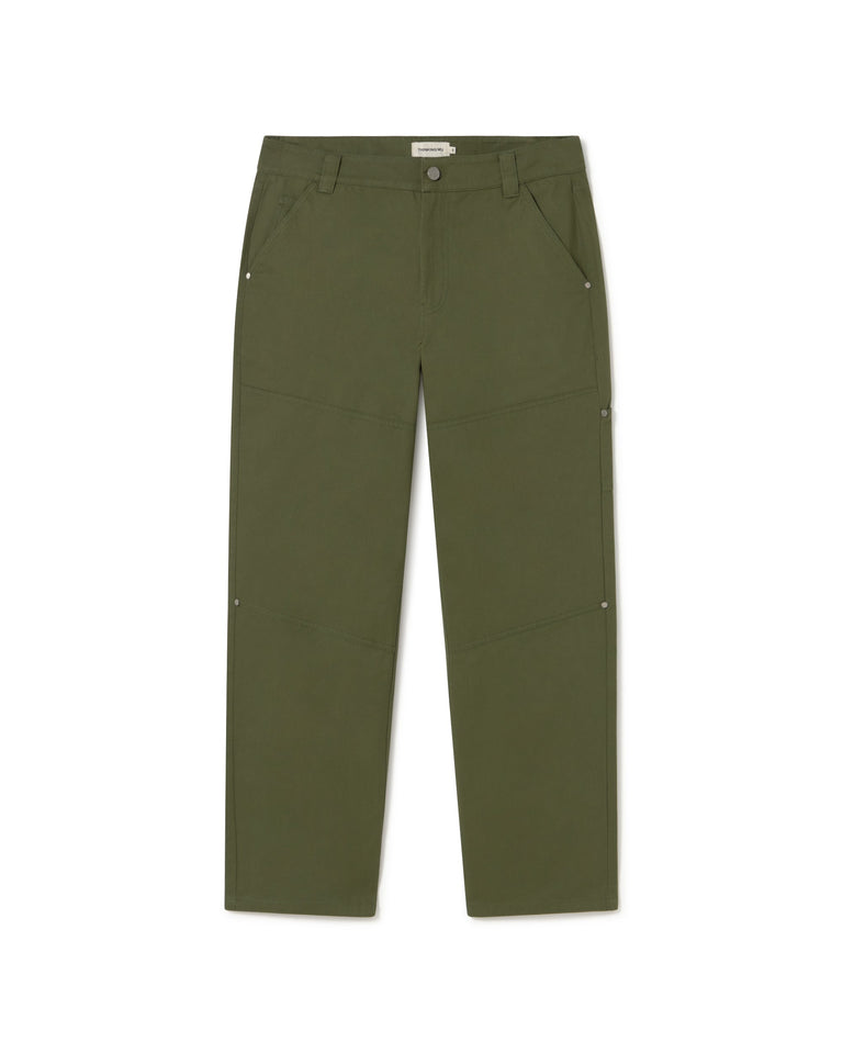 Pantalón verde Owen sostenible - silueta 1