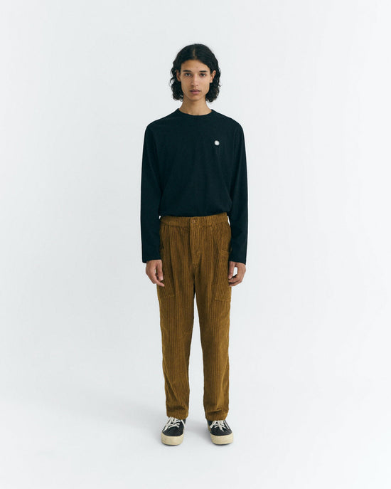 Pantalón relaxed cargo pana amarillo Max sostenible - 2