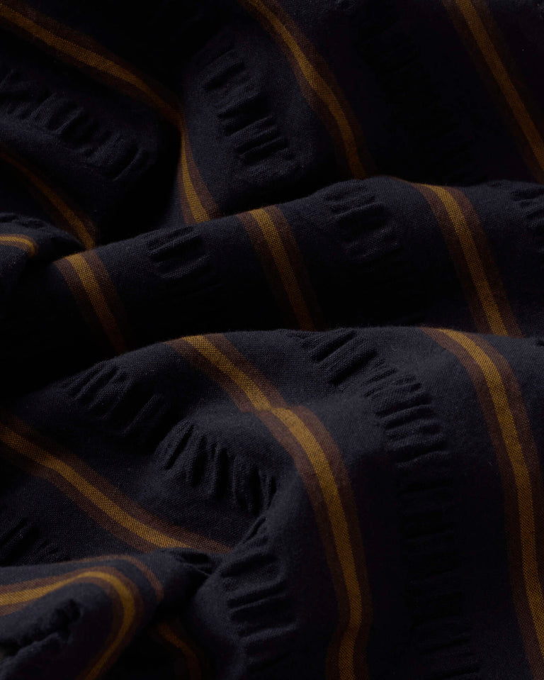 Pantalón loose seersucker rayas Luc sostenible silueta - 2