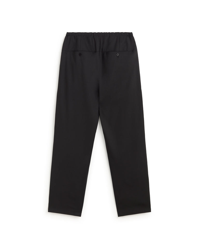 Pantalón pinza lana fría negro Robert sostenible silueta - 4