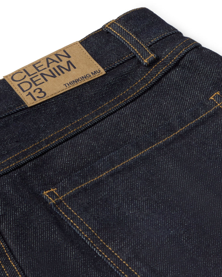 Jeans rectos azul Larus sostenible silueta - 3