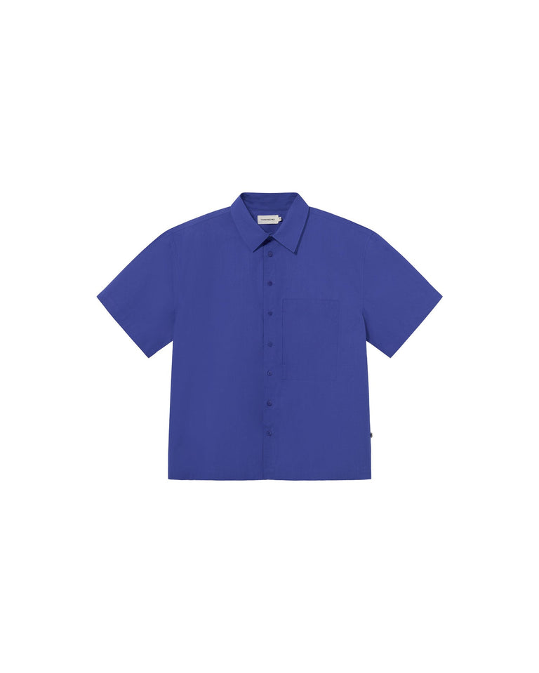 Camisa azul Kurt sostenible - silueta 2