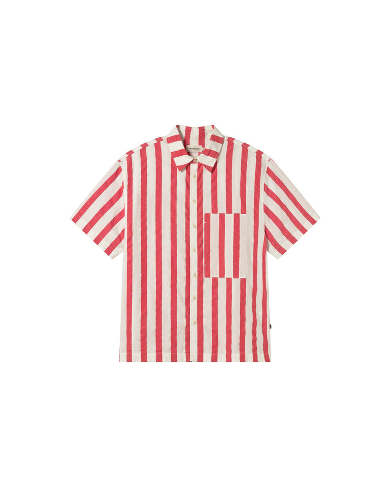 Camisa rayas rojas Kurt sostenible-silueta-1