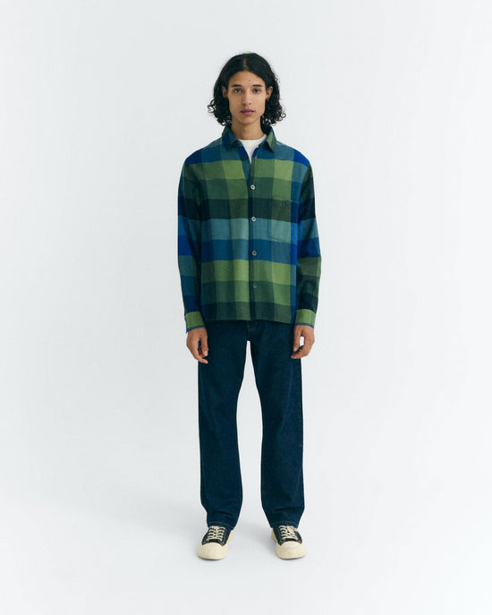 Camisa verde cuadros Theo sostenible - 2