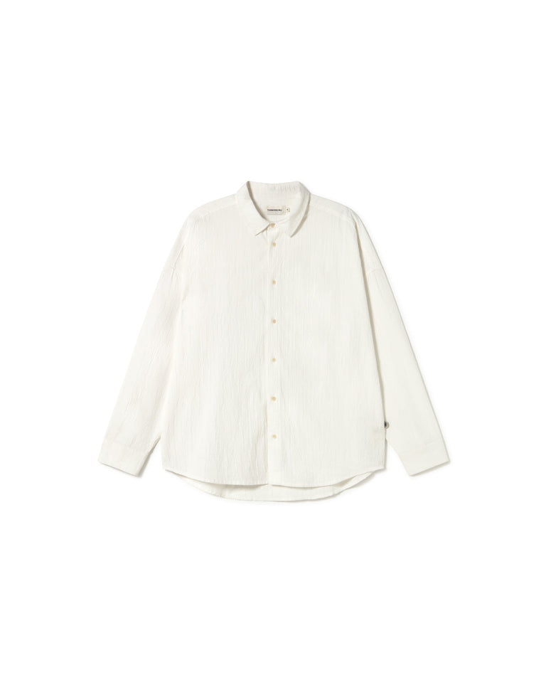 Camisa blanca popcorn Haru sostenible - silueta 1
