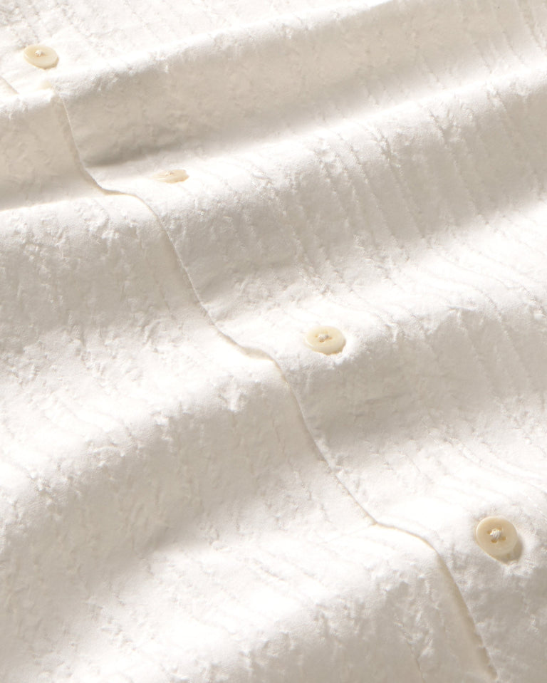 Camisa blanca popcorn Haru sostenible - silueta 2