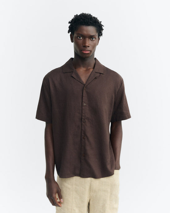 Camisa marrón hemp Junior sostenible - 2