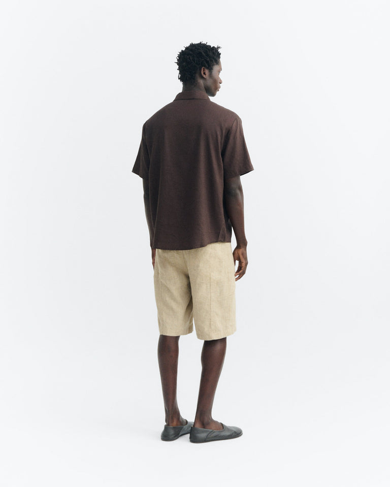 Camisa marrón hemp Junior sostenible - 4