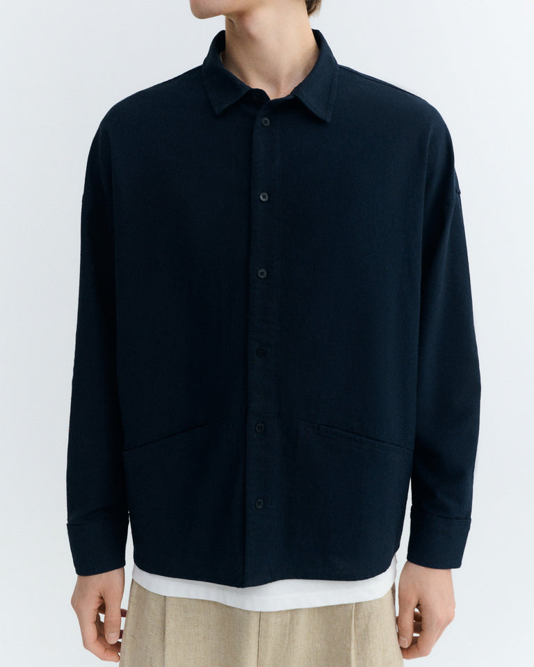 Camisa navy Jim sostenible - 3