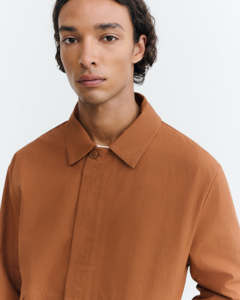 Chaqueta tinte natural marrón Daniel sostenible - 3