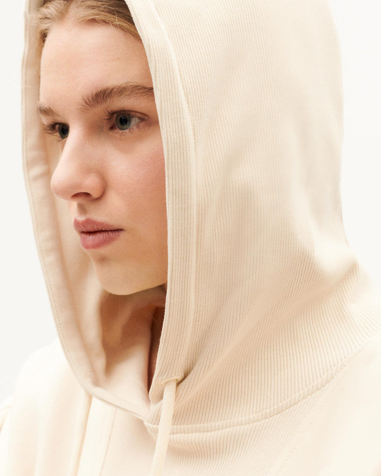 Sudadera cruda Andrea unisex sostenible-5