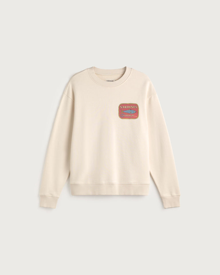 Sudadera sardines Leon sostenible silueta - 1