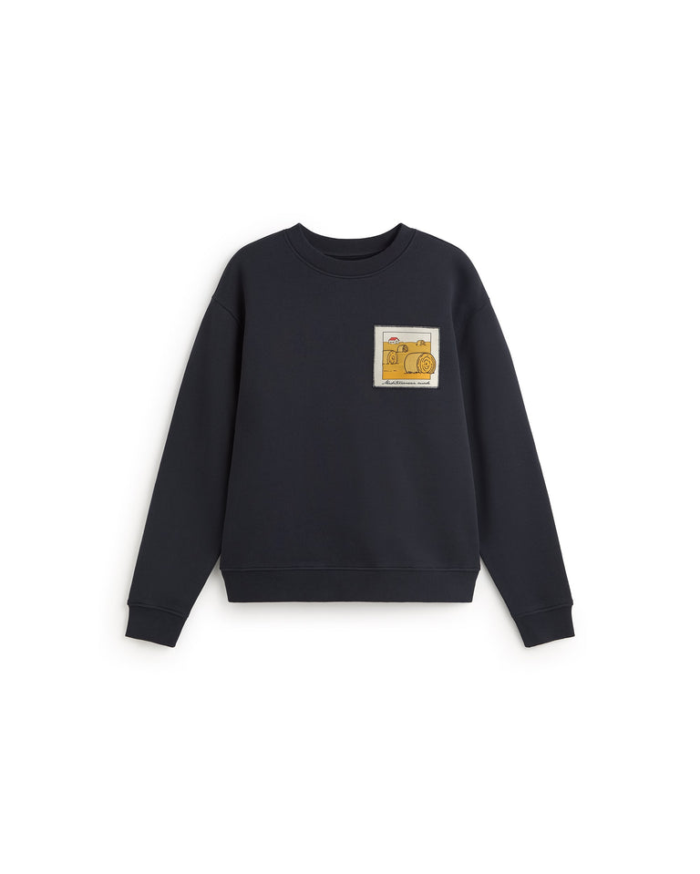 Sudadera straw camp Leon sostenible silueta - 1