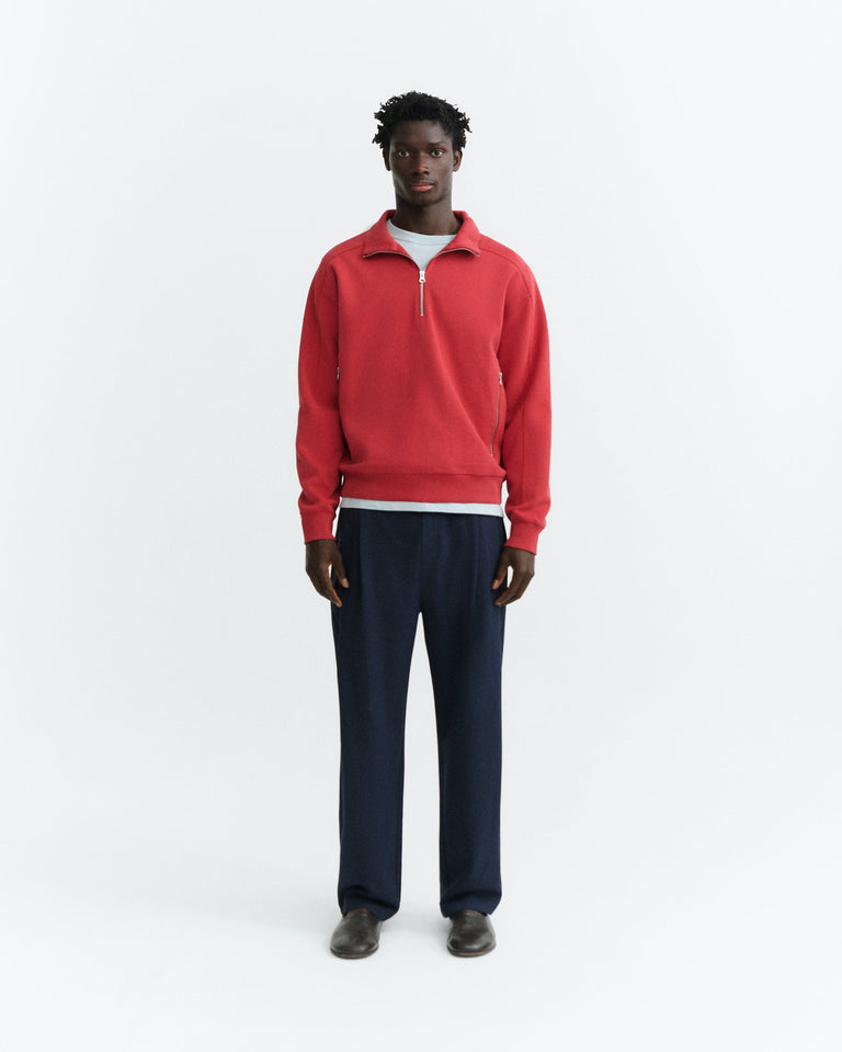 Sudadera roja one sun Pipo sostenible - 1