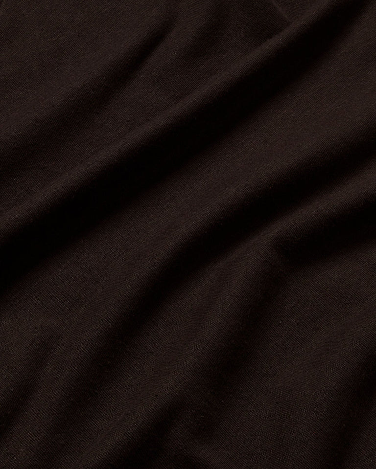 Camiseta gruesa negra hemp Roy sostenible - silueta 3