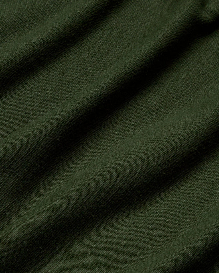 Camiseta gruesa verde hemp Roy sostenible - silueta 3