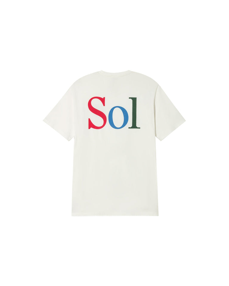 Camiseta blanca sol type Aaron sostenible - silueta 1