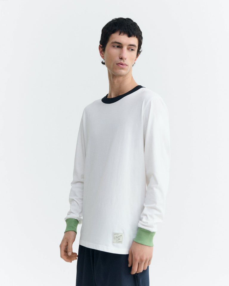 Camiseta manga larga puños verdes Emilio R sostenible - 2