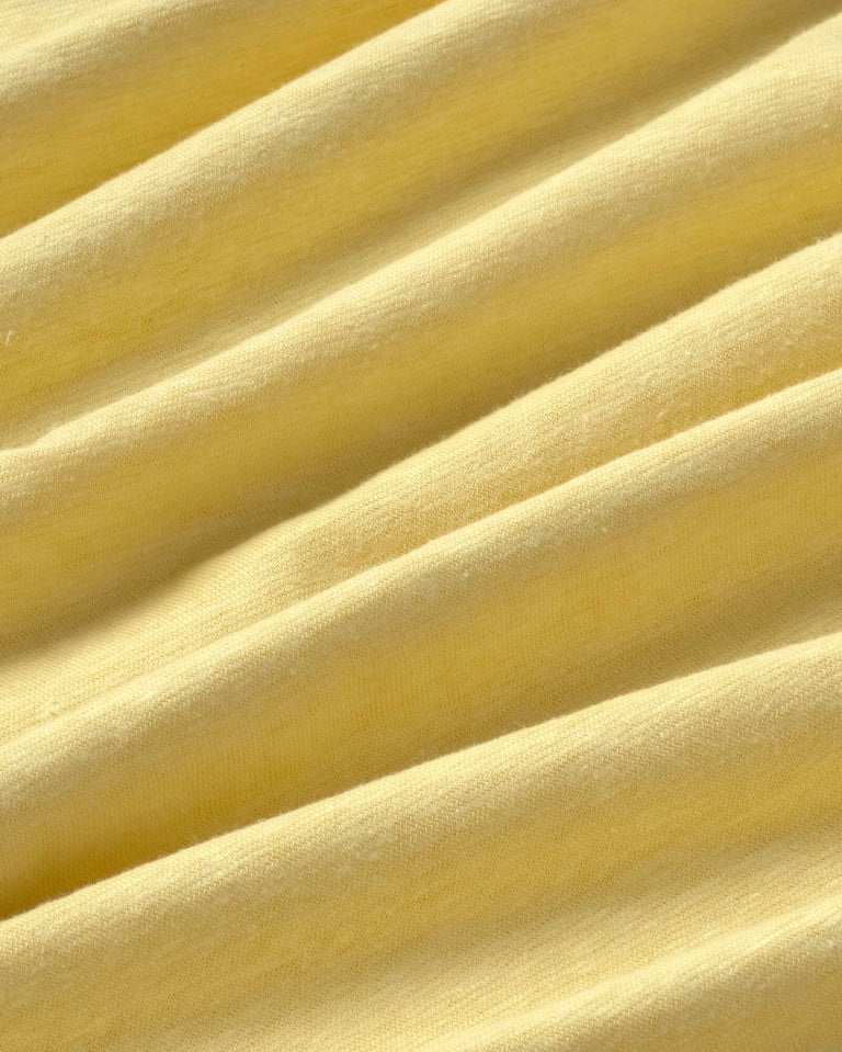 Camiseta amarilla hemp Roy sostenible silueta - 2