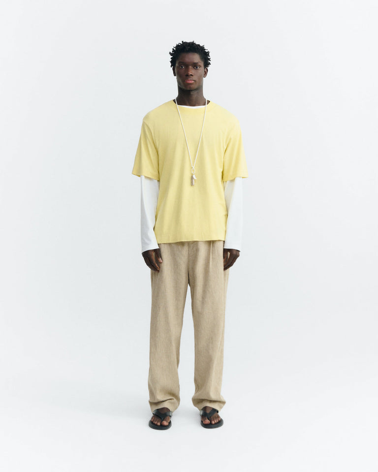 Camiseta amarilla hemp Roy sostenible - 1