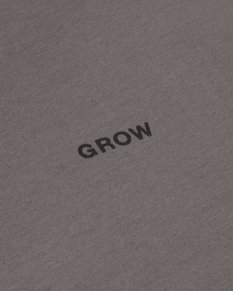 Camiseta gris grow Aaron sostenible silueta - 2