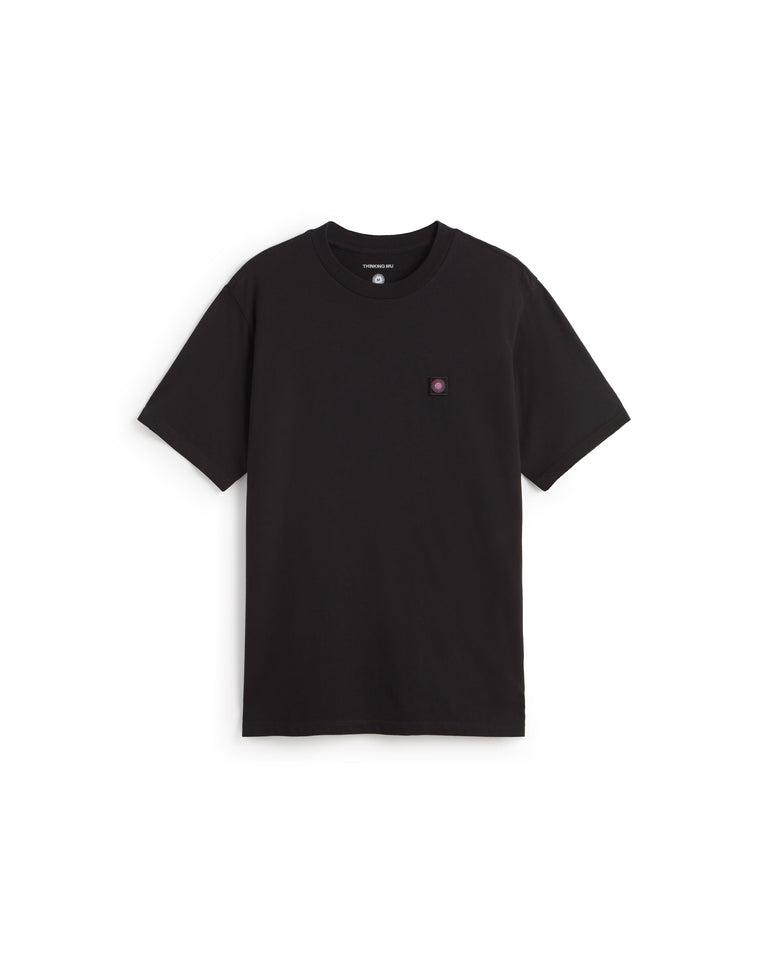 Camiseta negra sol espalda rosa Zach sostenible silueta - 1