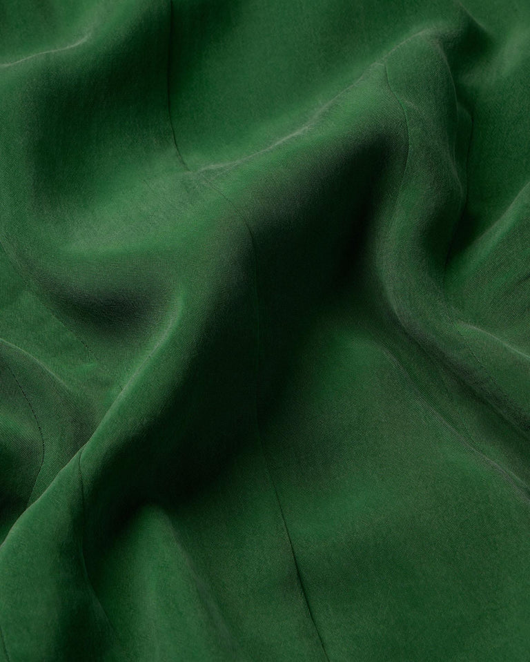 Blusa verde cupro Briana sostenible-silueta-4