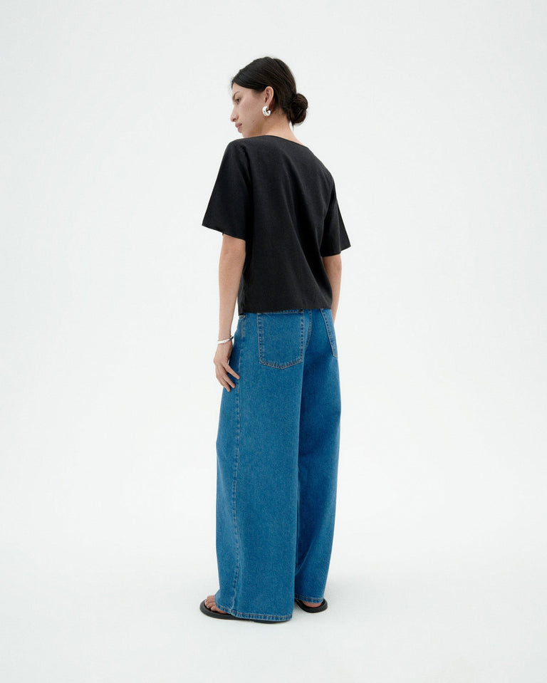 Blusa negra hemp Libelula sostenible-4