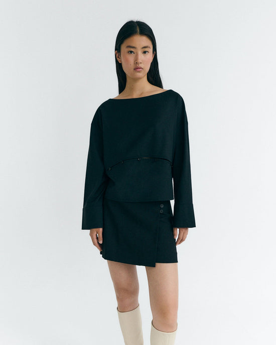 Blusa desmontable lana fina Marion sostenible - 1