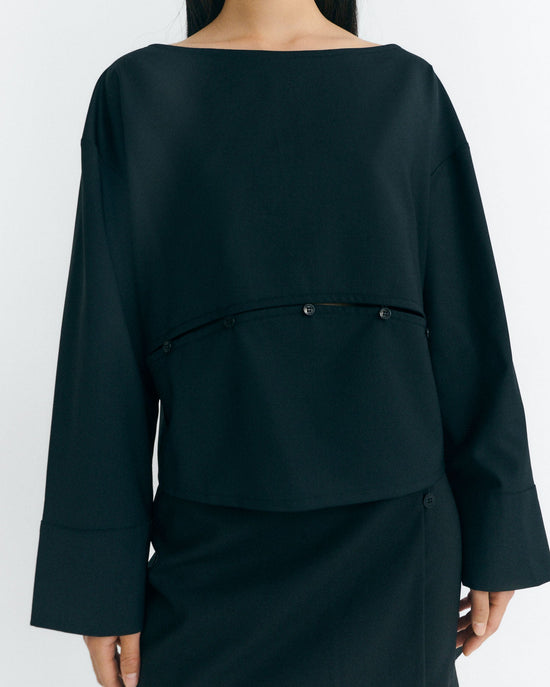 Blusa desmontable lana fina Marion sostenible - 3