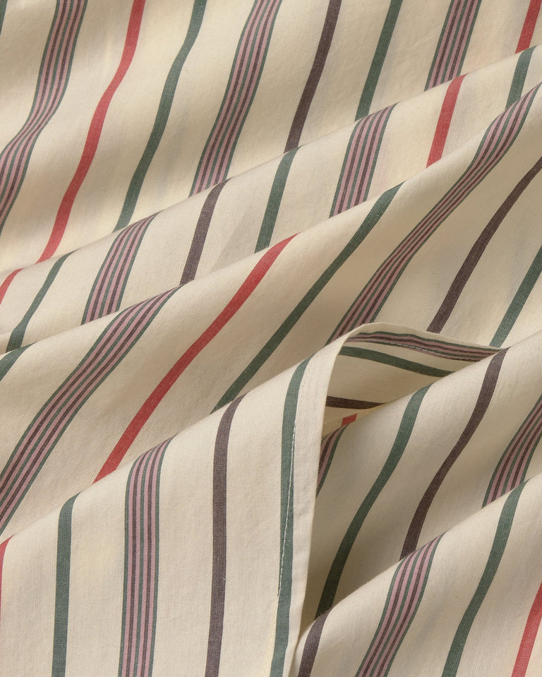 Camisa oversize rayas multicolor cruda Odelia sostenible silueta - 2