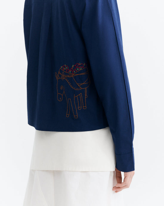 Blusa bordada a mano Duna sostenible - 5