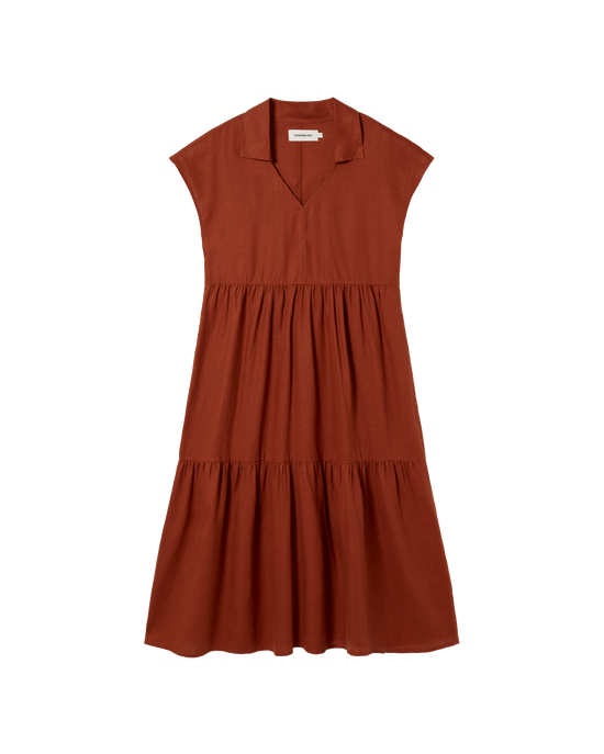 Vestido rojo hemp Ona